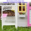 1:12 Mini Furniture Model Garden Chair Doll House Garden Decoration Doll House AccessoriesGarden
