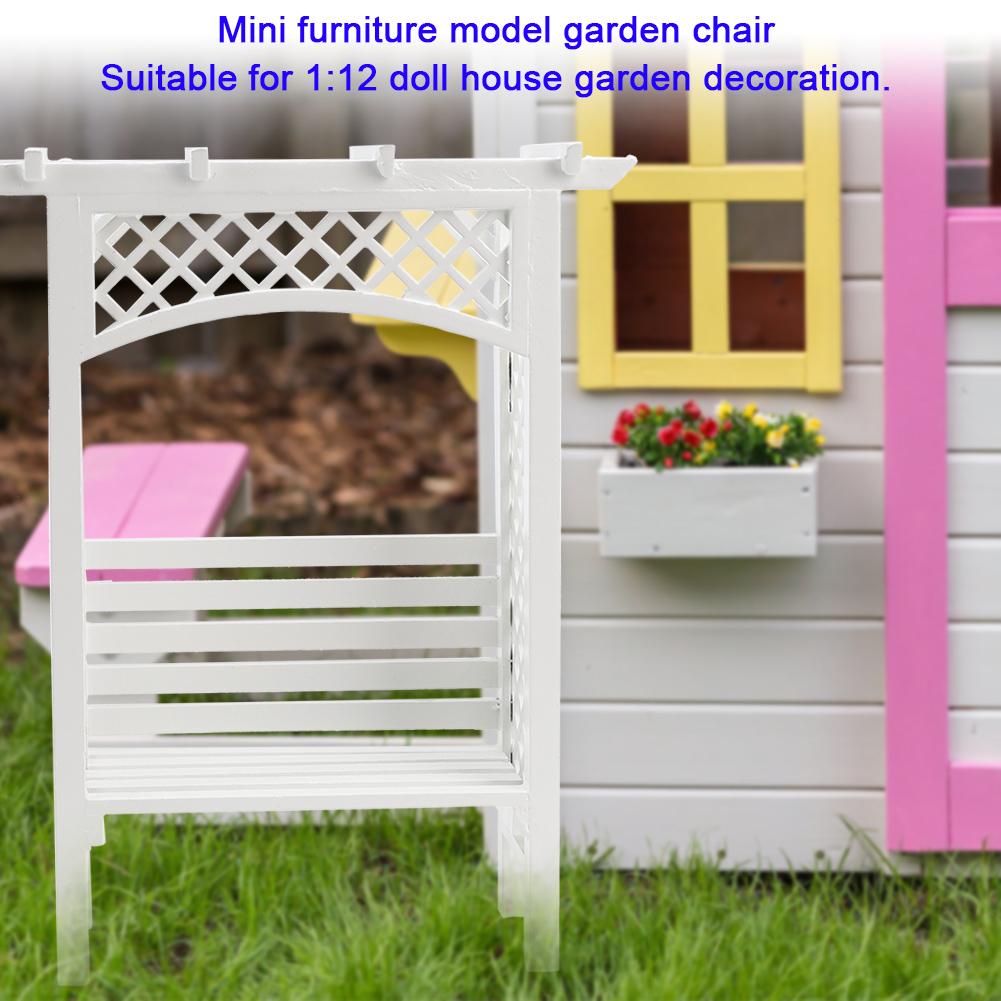 1:12 Mini Furniture Model Garden Chair Doll House Garden Decoration Doll House AccessoriesGarden