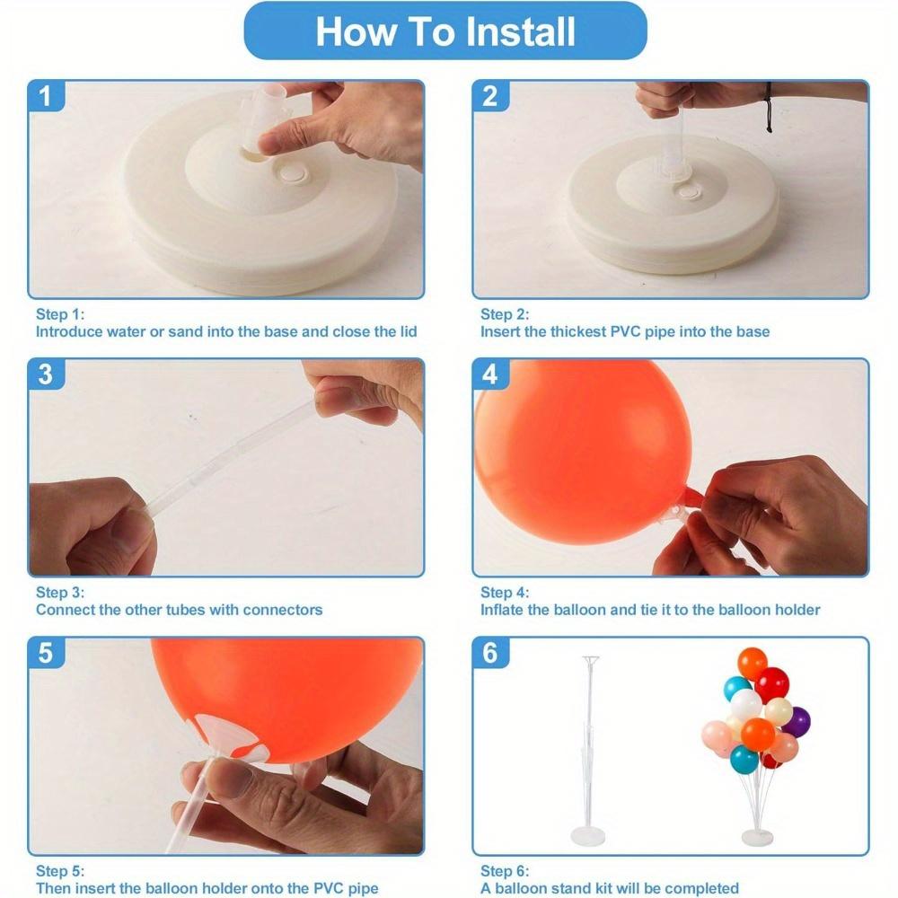 2pcs Balloon Stand Kit 63inches Balloon Sticks on Floor and Table Balloon Holder Party Decoration for Wedding Birthday Graduation