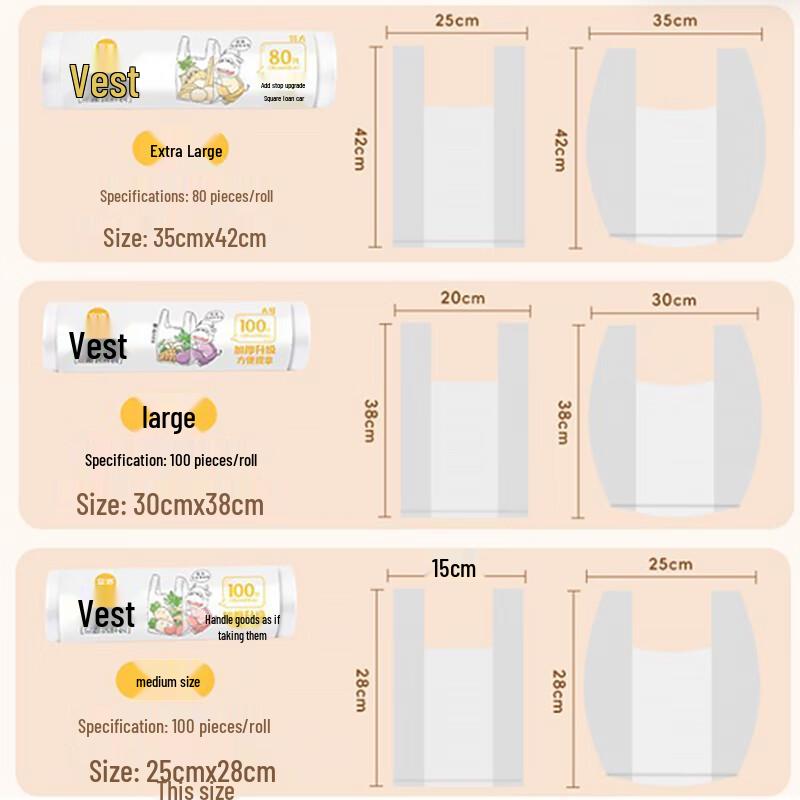 yekee Lebensmittelechte Frischhaltebeutel