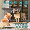 XL Hundeklappe, Kunststoff Hundeklappe, Extremwetter Hundeklappe, Riesige Hundeklappe für Große und Extra Große Hunde, Magnetische Position Große Hundeklappe