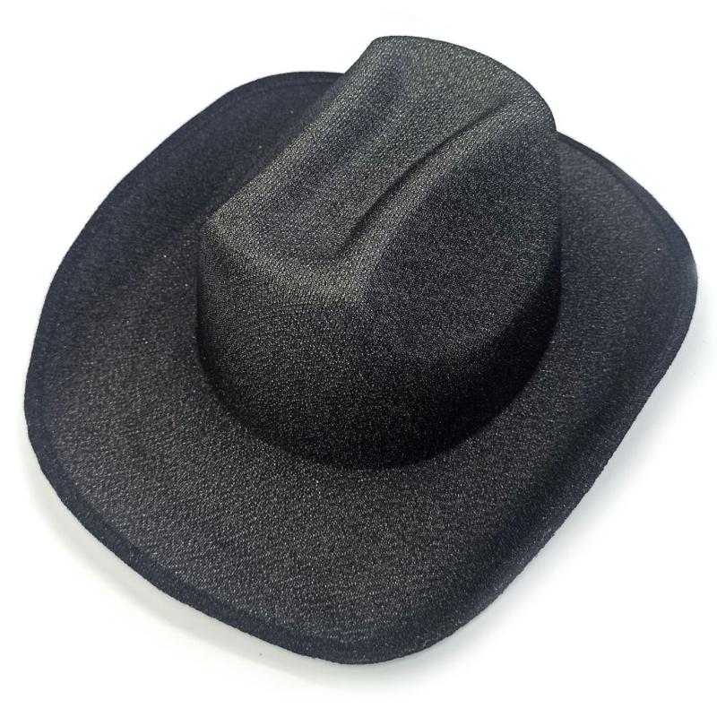 Space Cowgirl Hat for Adult Cowboy Hat with Sequins Surface Rave Hats Fits Most Women and Girls for Theme Party
