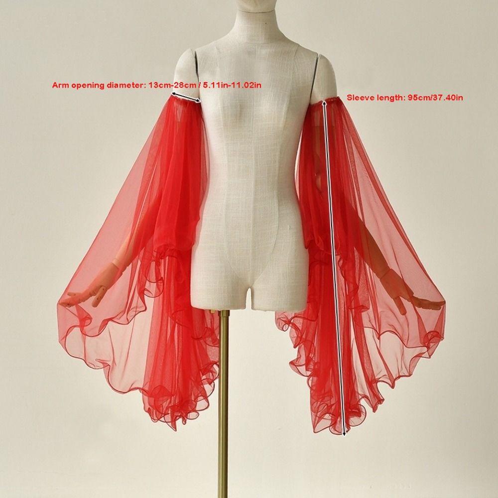 1 para Długie tiulowe wiktoriańskie długie rękawiczki Eleganckie osłonki na ramiona Dodatki do stroju cosplay
