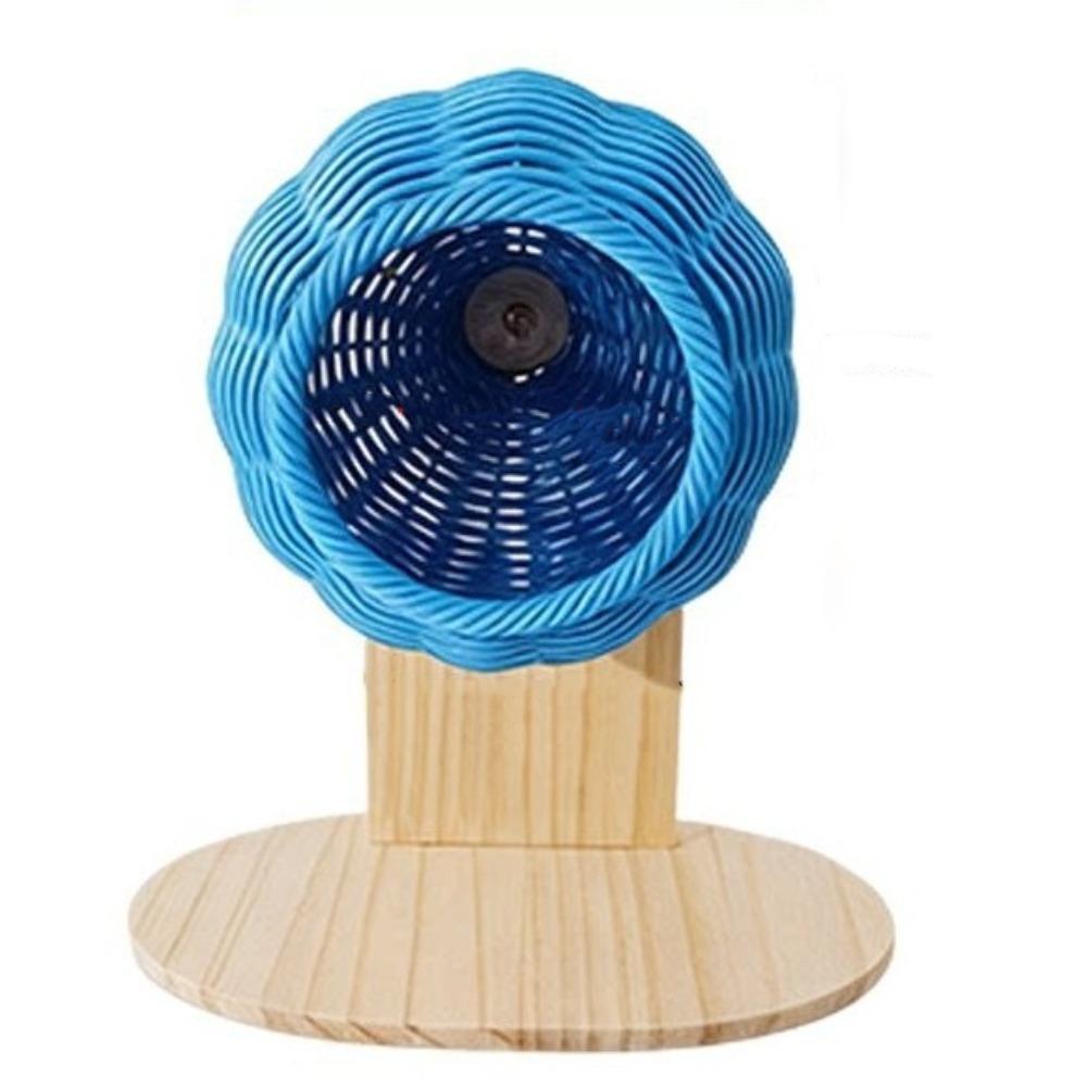 Imitation Rattan Weave Woven Bird Nest Breathable Bird Breeding Nest Desktop Bird Nest  Bird Cage синий