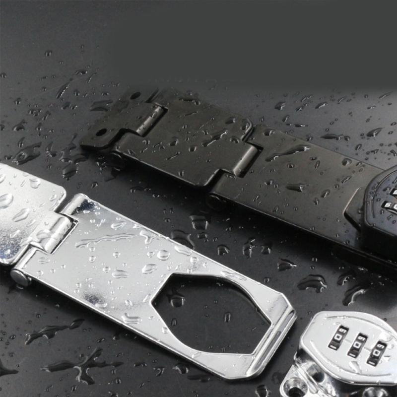 Stylish Without Key Combination Lock Easy Installion Accessory for Cabinet Door with Twist Knob Hasp Latches Designs