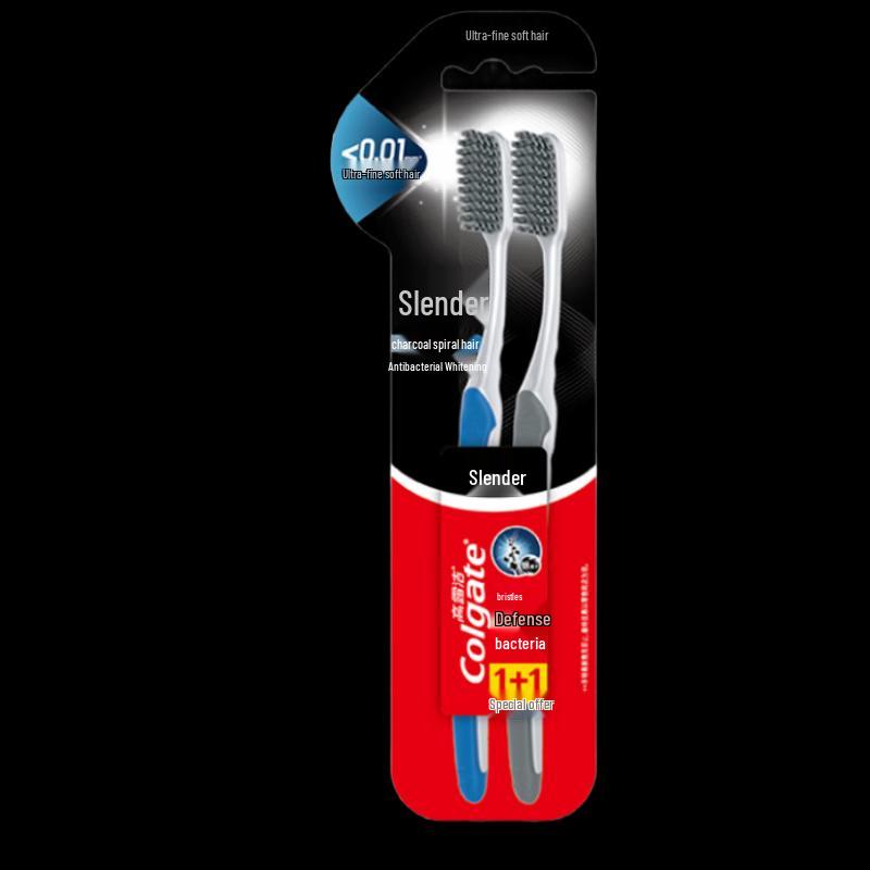 

Colgate Slim Soft Charcoal Spiral Toothbrush (2-Pack)
