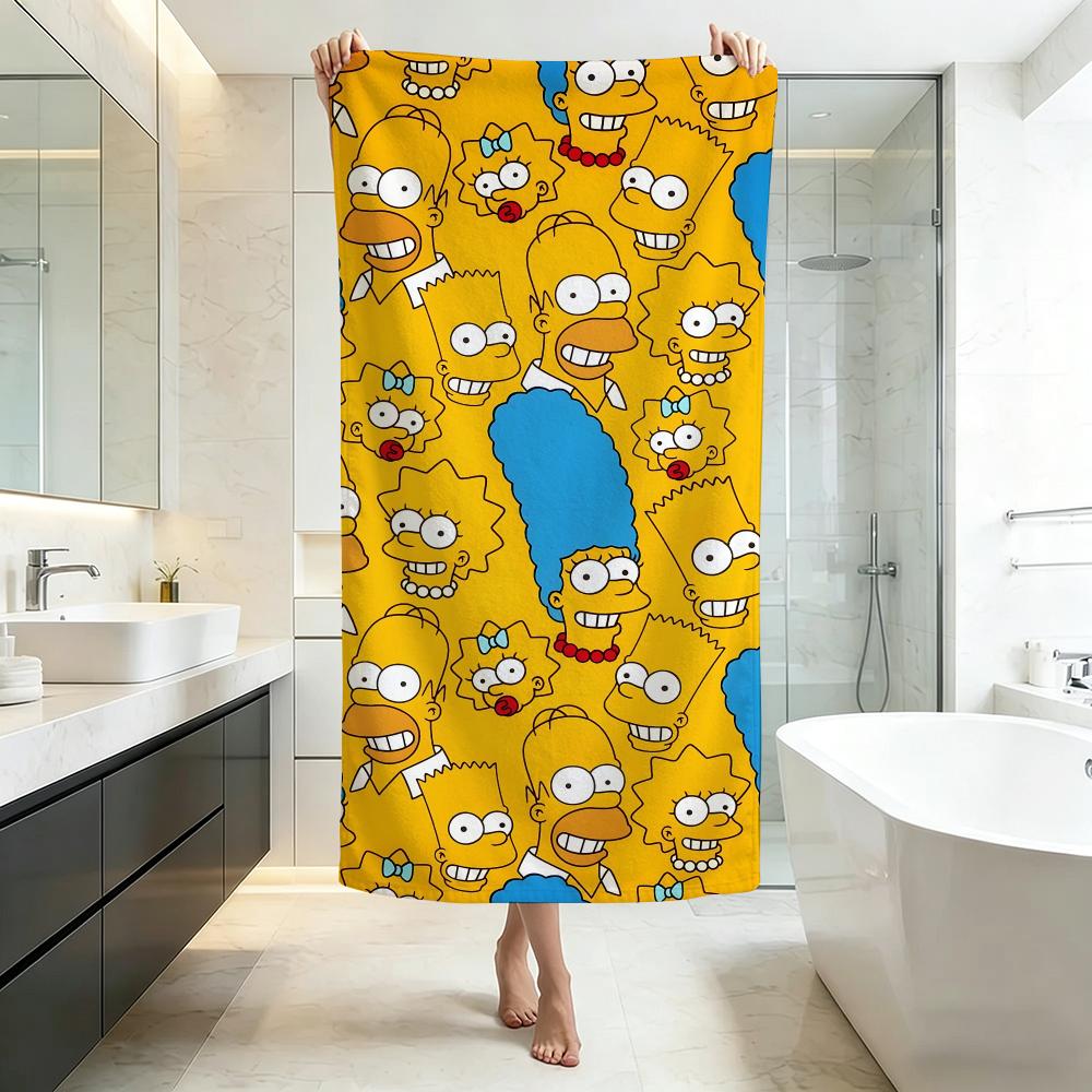 Funny-The SimpsonsS Towel Five-Star Hotel Quality Eco-Friendly Ultra Soft Thick Towels & Beach Towels