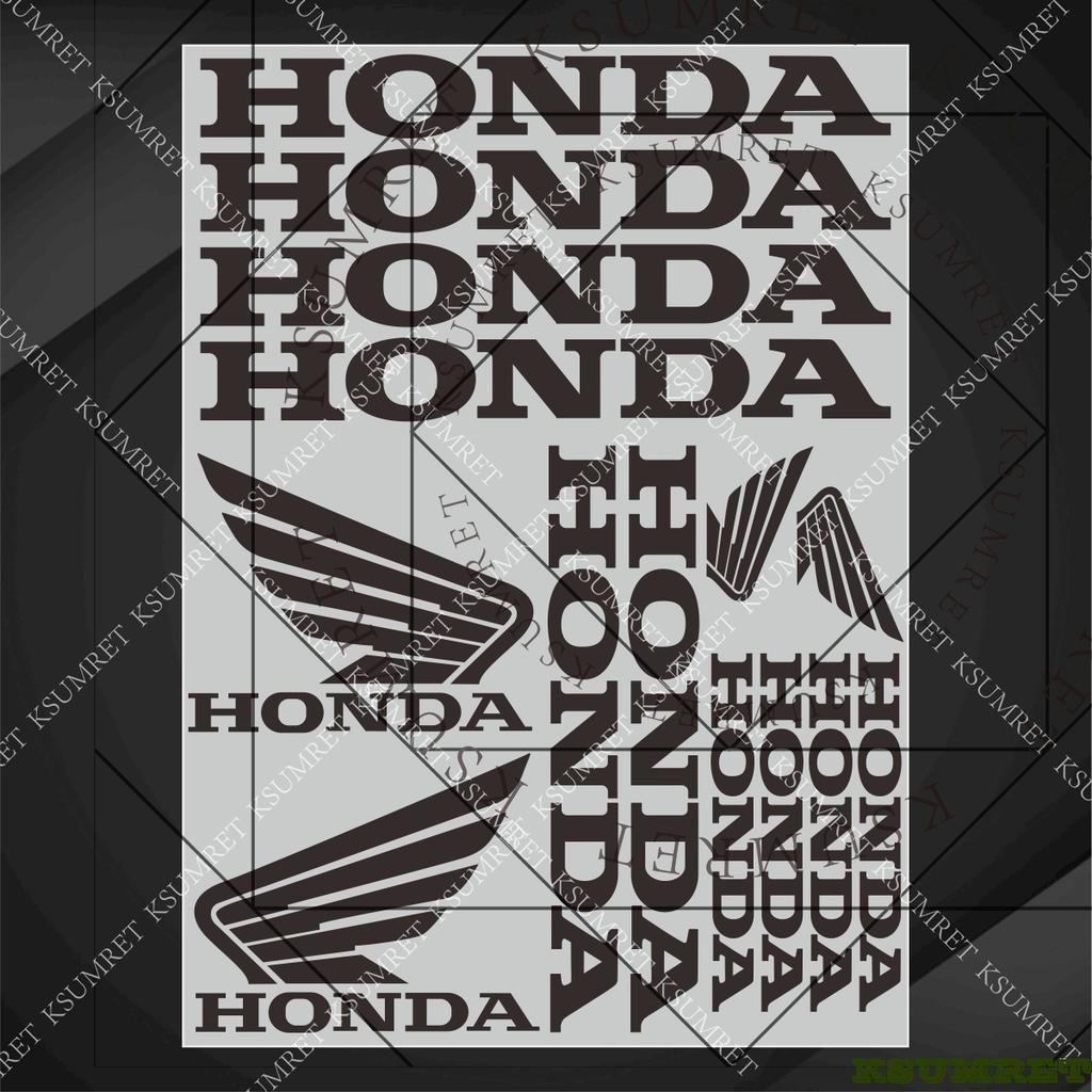 CKU5 Vinyl Honda Motorcycle Sticker Decal Tank Emblem Stickers
