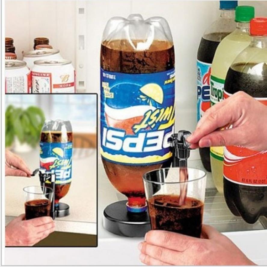 1 Stück Kreativer Cola-Flaschen-Umkehr-Wasserspender Partyzubehör Handdruckschalter Getränke Cola Unter Trinkbrunnen