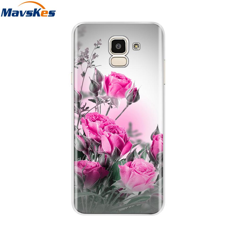 For Samsung Galaxy J6 2018 Case Soft TPU Silicone Back Cover sFor Coque Fundas Samsung J6 2018 J6 Plus 2018 Soft Phone Cases