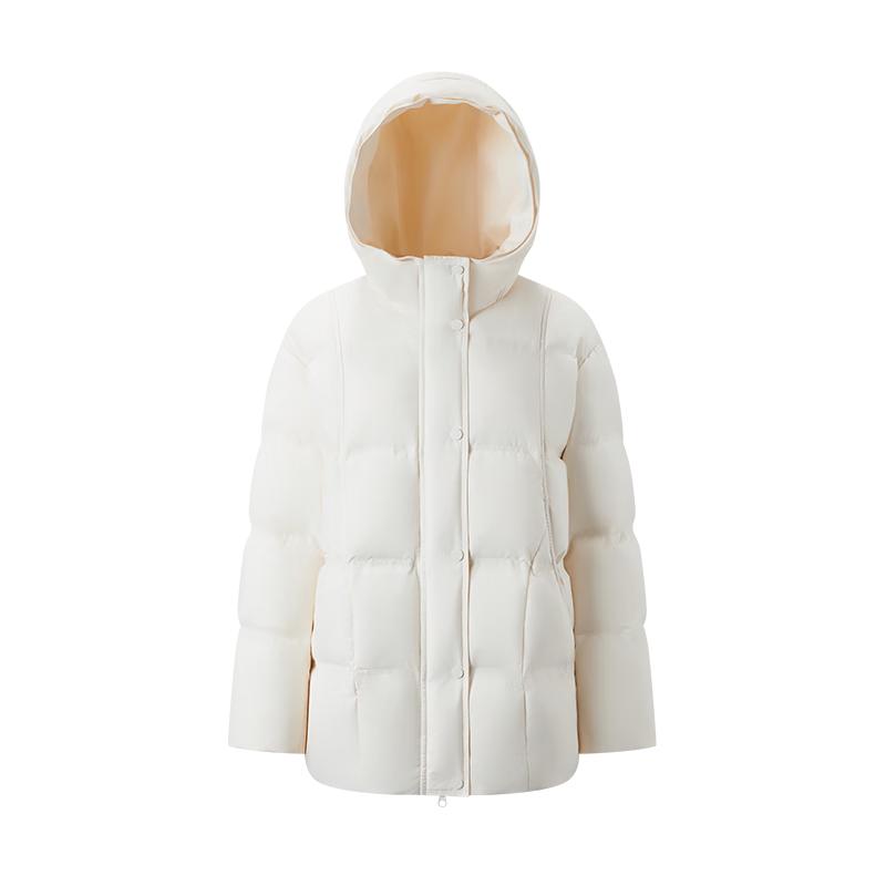 Qianrengang 2025 Women's Hooded Duck Down Jacket Y318120Y