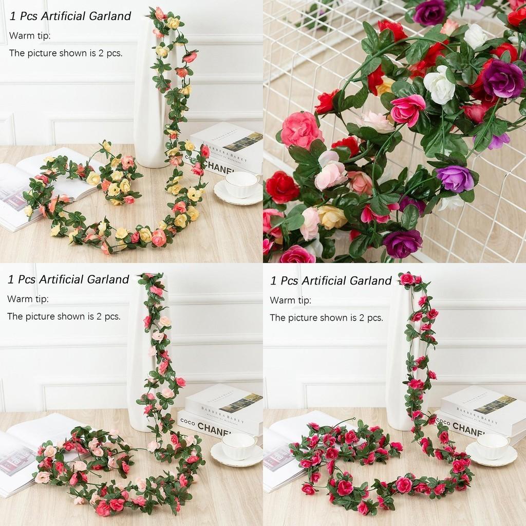 Stunning 2.5m Artificial Flowers Spring Small Peony Ivy Leaf Vine For Elegant Home Decor