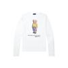 Polo Bear Graphic Print Long Sleeve T-Shirt Women Tops WMPOKNIN6810187-E86