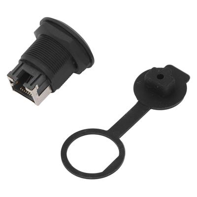 Pass Through Panel Connection Connector Feedthrough Connector Panel Mount Coupler RJ45 Extension Interface Thread Lock 500 Cycles