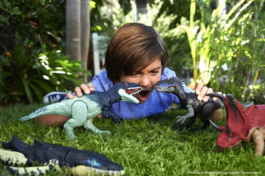 Mattel Jurassic World Roaring Kronosaurus Action Figure, Approximately 30cm Long, Ages 4 and Up, HLP18