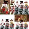 Festive Christmas Tree Topper Cover In Beautiful Snowman Hat For Holiday Decor