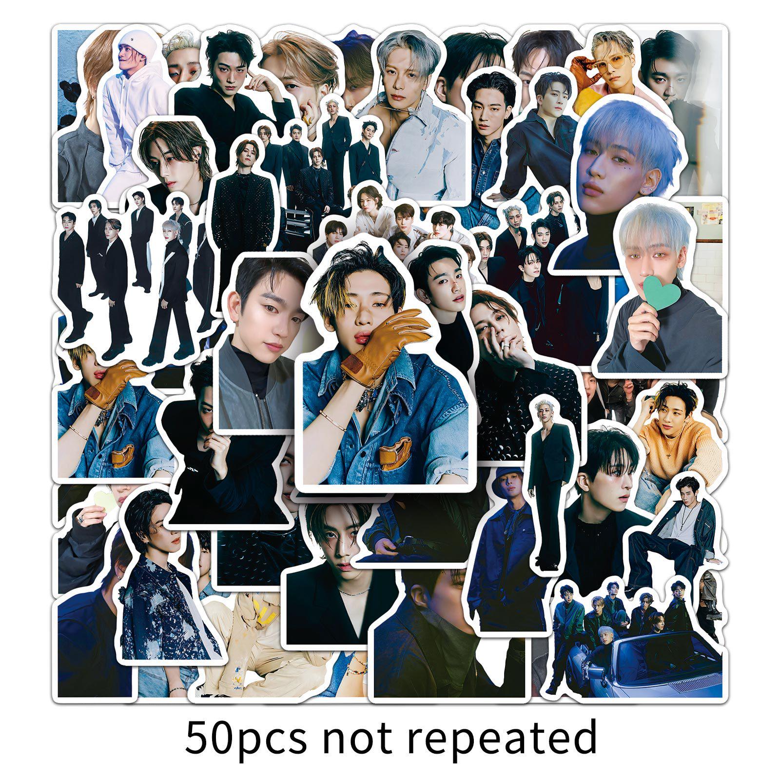 50 GOT7 Graffiti Stickers: Korean Star-Themed for Water Bottles & Journals