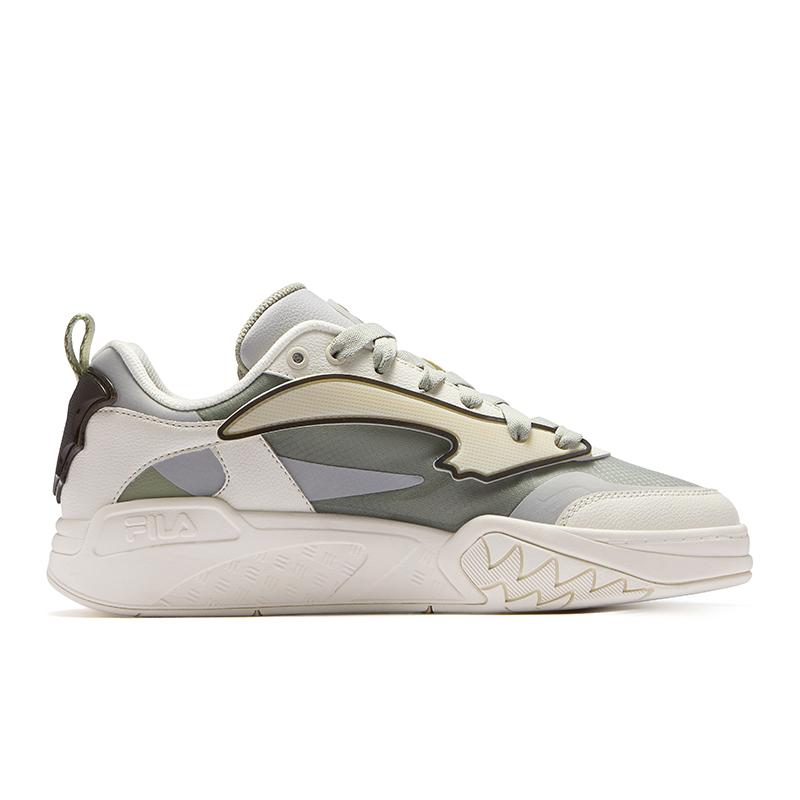 Fila Fusion Desperado Low Batman Fashion Trend Comfortable Retro Basketball Shoes Men sneaker Off-White Gray T12M523212BGA