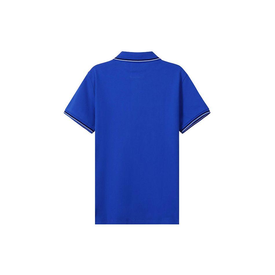Emporio Armani Ss22 Eagle Logo Cotton Short Sleeve Polo Shirt Men Tops Nautical-Blue 8N1FB4-1JPTZ-0905