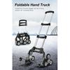 Hotel Trolley 3 Wheels Aluminium Alloy Stair Portable Climbing Cart Folding Hand Truck Luggage Cart With Telescoping Handle