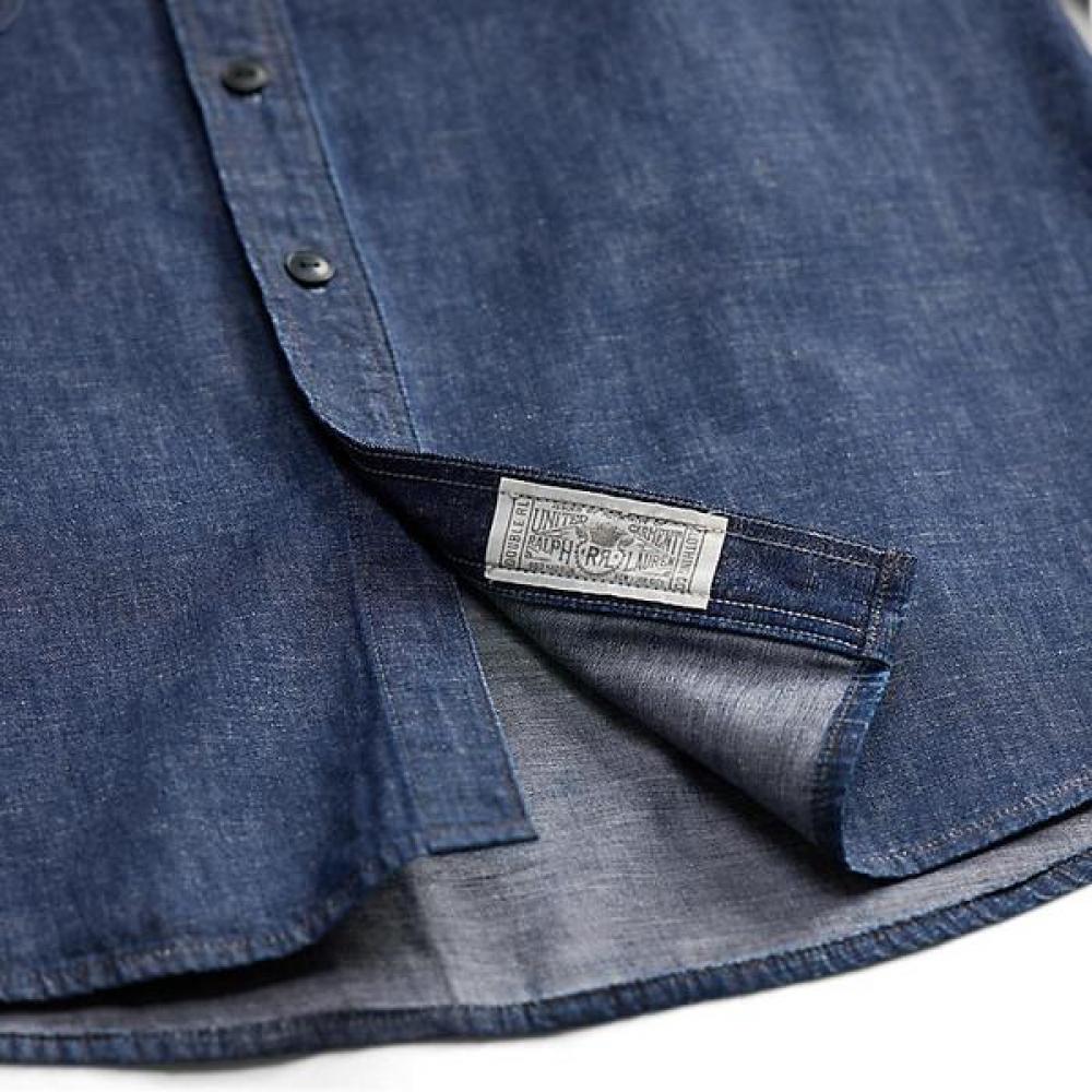 Double Rl Indigo Denim Workshirt Mnrrwov16820436410