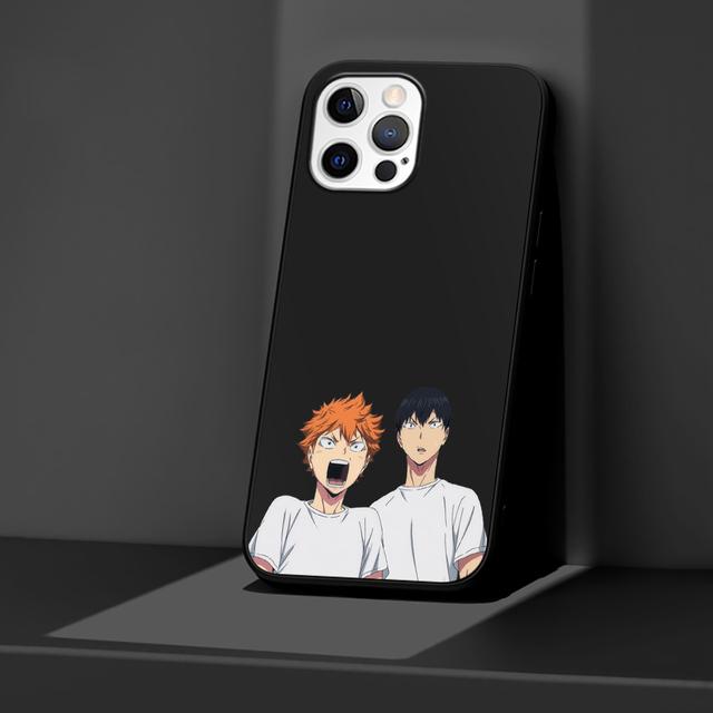 

Чехол для телефона Apple Iphone 14 11 13 Pro Max 12 Mini Xr 7 8 + Se 2020 Xs 6 6s Plus 5 5S, черный чехол аниме Haikyuu, силиконовый чехол iPhone SE 2020