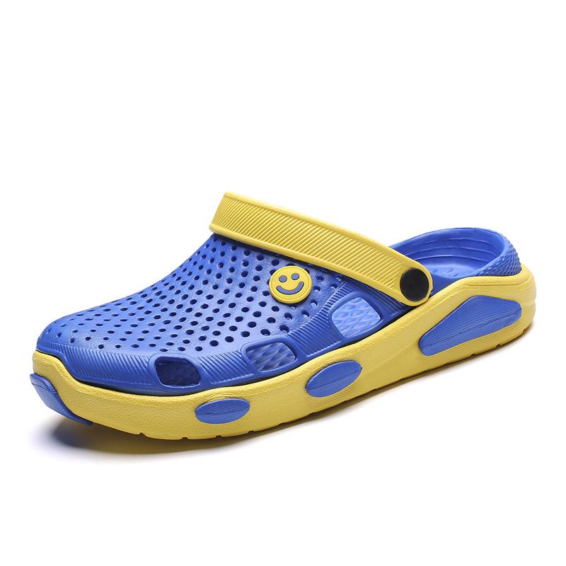 

Тапочки чоловічі літні баотоу з отворами студентські повсякденні наряди напівшльопанці товста підошва легкі пляжні тапочки круті тапочки 44