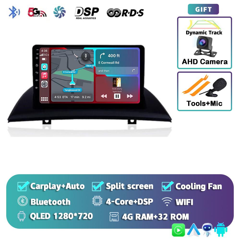 Android 14 Carplay Auto WIFI+4G Car Radio For BMW X3 E83 2004 - 2012 Multimedia GPS Video Player Stereo 2din DSP Head Unit Audio