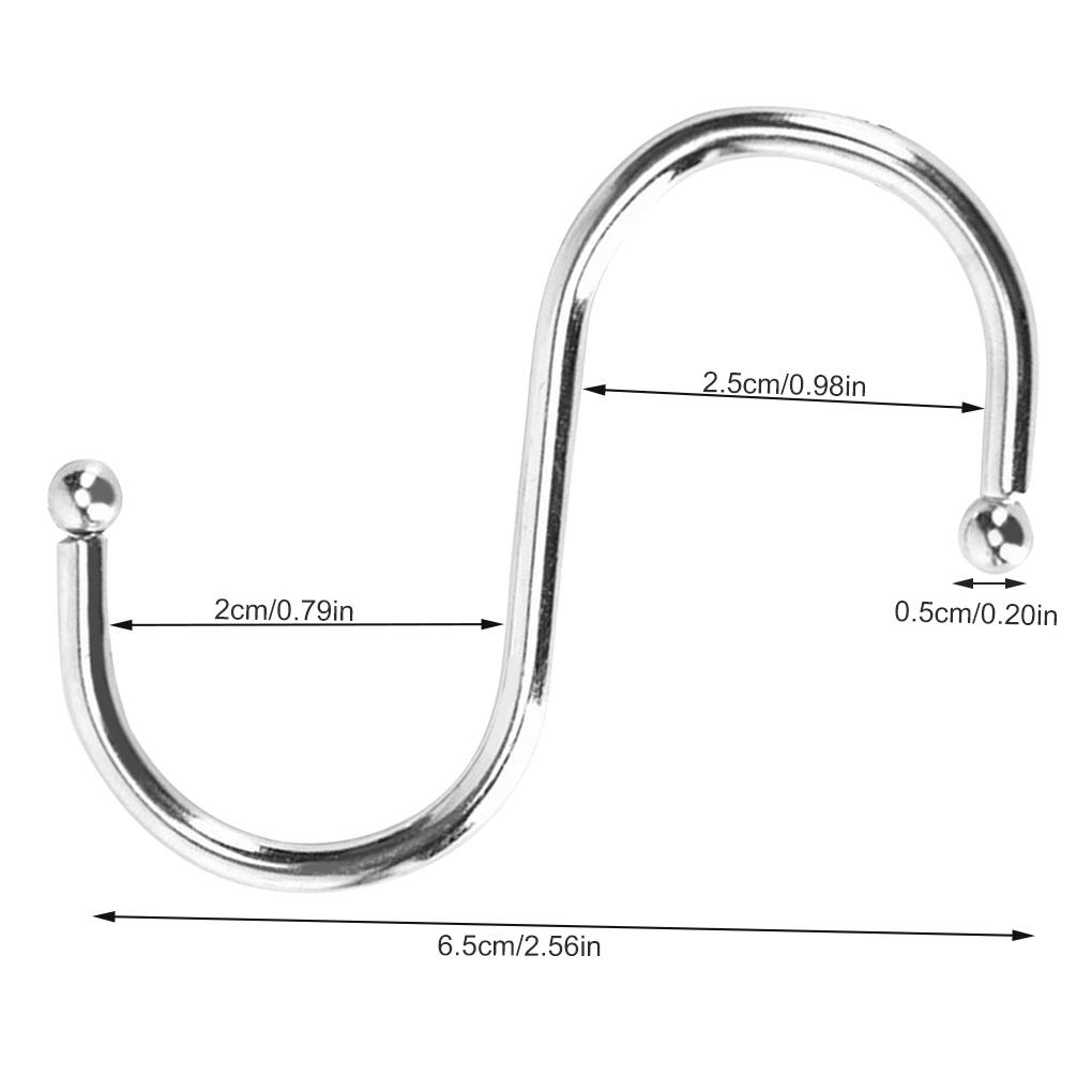 20Pcs S Hooks Kitchen Clothes Hangers Hanging Tools for Plant Pan Pots Utensils