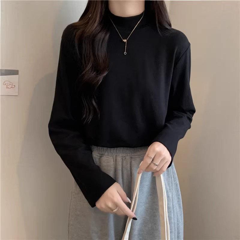 Women's 2025 Autumn/Winter High Neck German Velvet Slimming Long Sleeve Base Layer Top