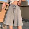 Sport-Shorts für Damen, Sommer, große Größe, locker, gerade, hohe Taille, schmal, lässig, weites Bein, Fünf-Punkt-Hose, Laufshorts für Damen