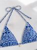 Printed Tie Side Sexy Two Piece Bikini Swimsuit Elegant Fashion For Beach Vacation