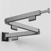 Punch-Free Retractable Wall-Mounted Clothes Rack for Home Use