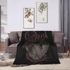 Warm Soft Blankets Camping Opeth Band Bedding Throws  Flannel Bedspread For Outdoor Pattern Sofa Bed Cover