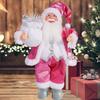 12" Figurka Santa Clause Vánoční Stojící Panenka Santa Clause s Dárky pro Sváteční Domácí Kancelář Stolní Dekorace