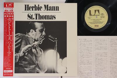 LP Record HERBIE MANN - St. Thomas K18P9270PROMO UNITED ARTISTS 1983 Japan Obi Jazz Used