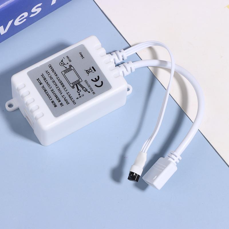 Led Controller 24 Keys Led Ir Rgb Controller Box 1 To 2 Controller Ir Remote Dimmer Dc12V For Rgb 3528 5050 Led Strip Lights