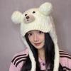 Niedlicher und süßer Bären-Plüsch-Strickmütze Kinder vielseitig Gesicht zeigen klein groß Kopfumfang warmer Gehörschutz Kopfbedeckung