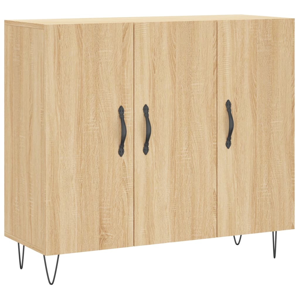Sideboard Sonoma Oak 90 X 34 X 80 Cm Particleboard