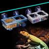 Reptilien Futtertränke mit Saugnapf Ausbruchsicher Reptilien Futternapf Für Schildkröte Gecko Schlangen Chamäleon Leguan Futternapf