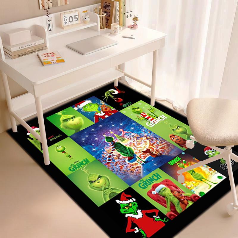 Christmas Gift Comedy Movie How the Grinch Stole Christmas carpet home living room decoration table and chairs anti slip door mat carpet A16