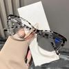 New Fashion Cat Eye Photochromic Women's Myopia Glasses Outdoor Ultra Light Neutral High Quality Anti Blue Light Glasses