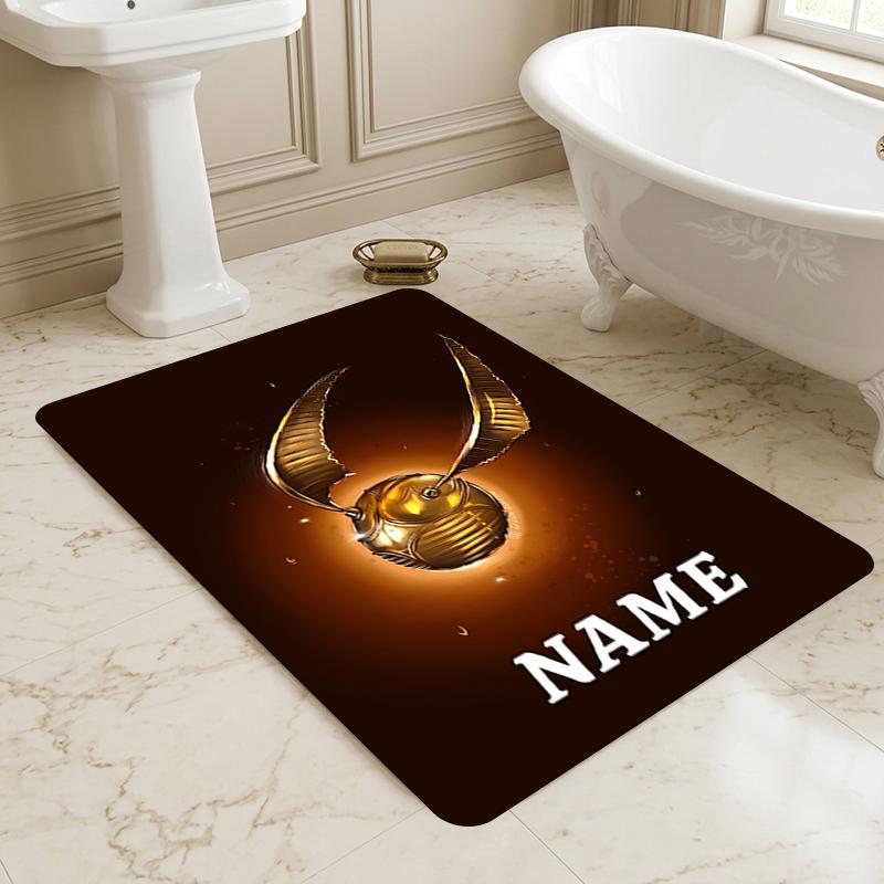 Custom Name Harry Potter Living Room Non-Slip Area Rug Soft Carpet for Bedroom Kids Playroom Sofa Office Home Decor Doormat
