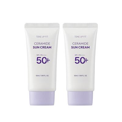 Crema Solare Ceramide Tone Up Fit 50ml x 2