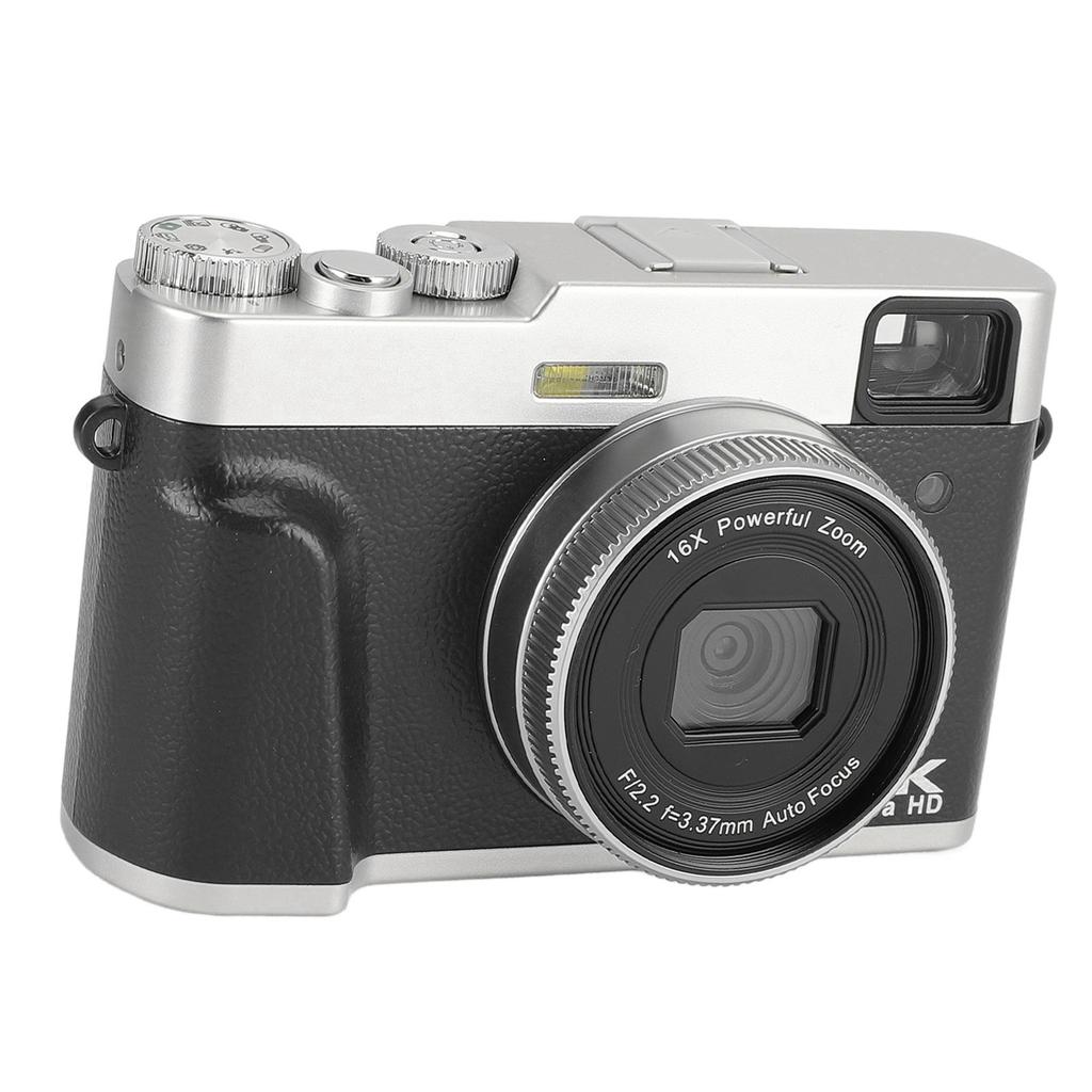4K 48MP Digital Camera 2.8inch Screen Anti Shake 16X Digital Zoom Video Camera Compact Point and Shoot Travel Camera