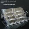 Transparent Acrylic Business Card Holder Large Capacity Smooth Surface Clear Card Organizer for Office Lobby Reception