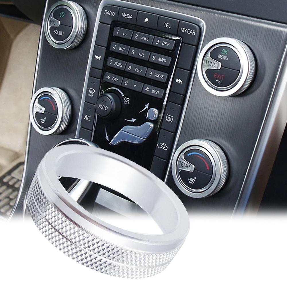 Knob Cover Ring for Improved Grip On For Volvo XC60 For S80 V40 Controls