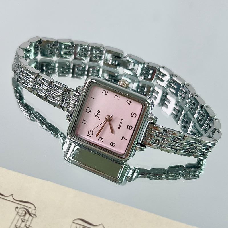 Simple Quartz Watches for Women Retro Alloy Strap Ladies Watches Small Square Dial Wristwatches Gift Clock Relógio Feminino