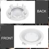 Uxcell Ceiling Speaker Grille Cover White Round Metal Magnetic Dust Cover for Sound Systems In-Mount & Base, 4-inch