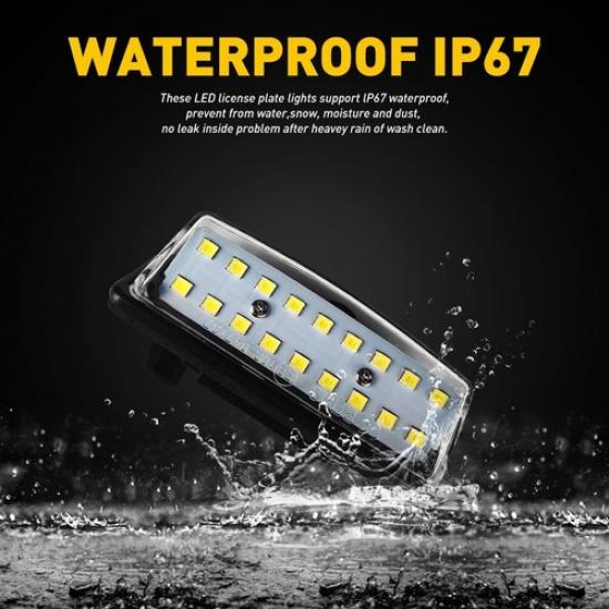 [FULL LED] White License Plate Light Housing SET For Nissan Altima/Sentra/Maxima